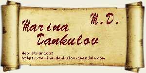 Marina Dankulov vizit kartica